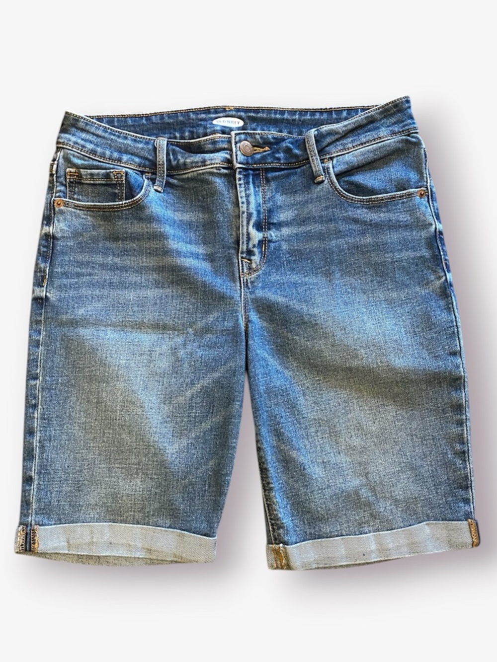 Old Navy Classic Blue Denim Bermuda Shorts Size 6